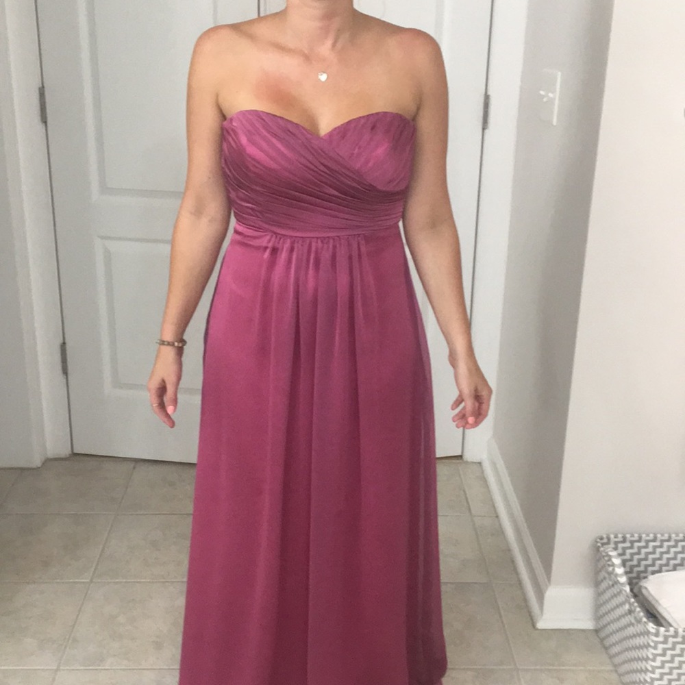B2078 by jasmine Fuchsia/peony bridesmaid dress